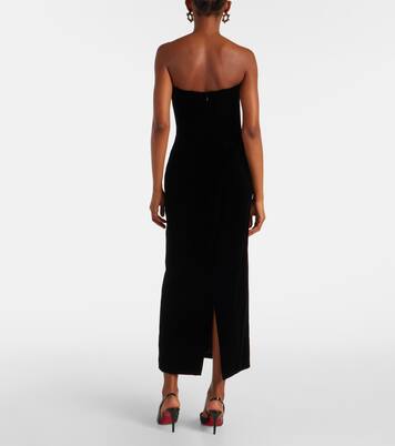 Robe bustier en velours | Mugler