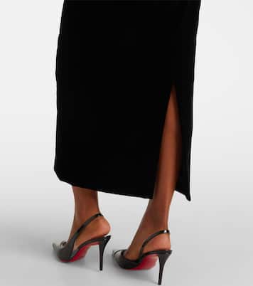 Robe bustier en velours | Mugler