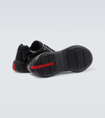 Patent leather sneakers | Prada