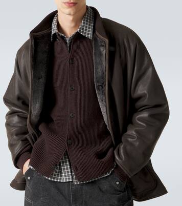 Lederjacke mit Shearling | A.Presse