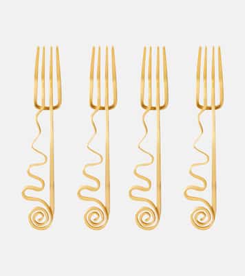 Spirale set of 4 cocktail forks | L'Objet