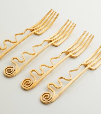 Spirale set of 4 cocktail forks | L'Objet