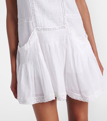 Minikleid Geraldin aus Baumwolle mit Spitze | Marant Etoile