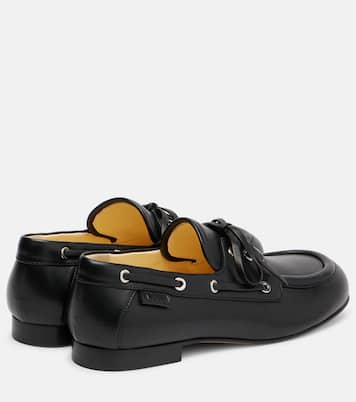 Leather boat shoes | Proenza Schouler
