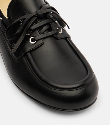 Leather boat shoes | Proenza Schouler