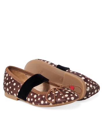 Dory Elast leather ballet flats | Pom d'Api