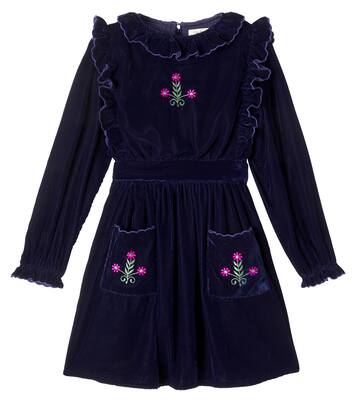 Abril embroidered velvet dress | The New Society