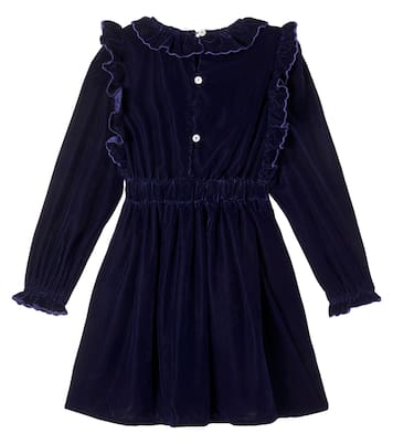 Abril embroidered velvet dress | The New Society