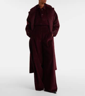 High-rise cotton corduroy wide-leg pants | Max Mara