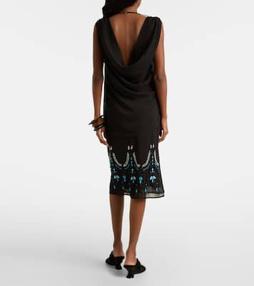 Besticktes Top aus Jersey | Xu Zhi