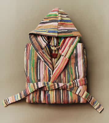 Melody striped cotton terry bathrobe | Missoni