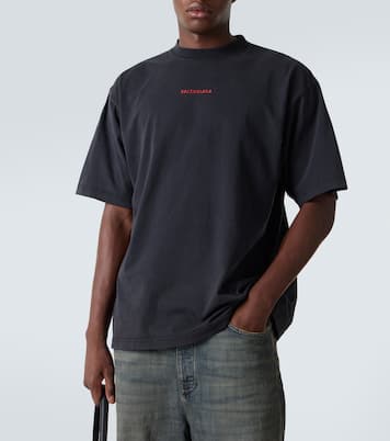 Logo cotton jersey T-shirt | Balenciaga