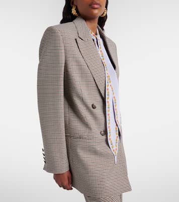 Blazer en laine mélangée à carreaux | Etro