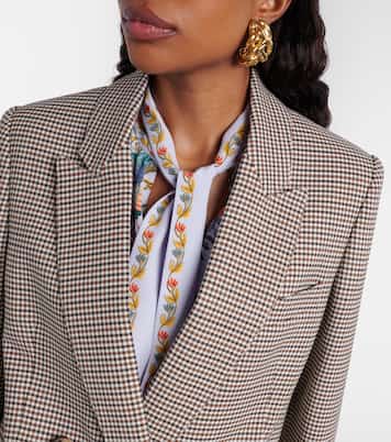 Blazer en laine mélangée à carreaux | Etro