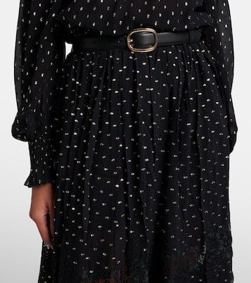 Jupe longue à pois et dentelle | Self-Portrait