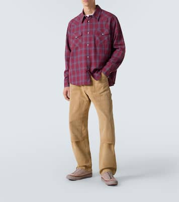 Four Corners checked wool and linen shirt | Visvim