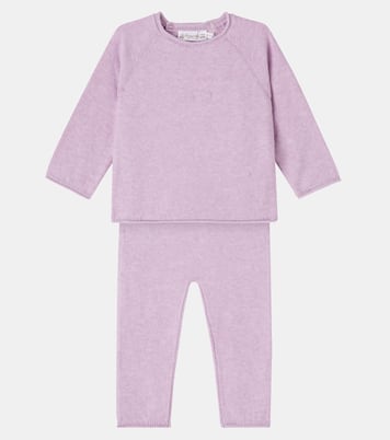 Loana cotton and cashmere sweater and pants set | Bonpoint