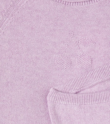 Loana cotton and cashmere sweater and pants set | Bonpoint