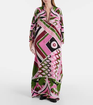 Vivara silk satin kaftan | Pucci