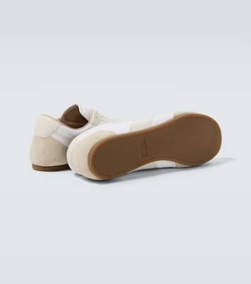 Soft suede-trimmed sneakers | Lemaire