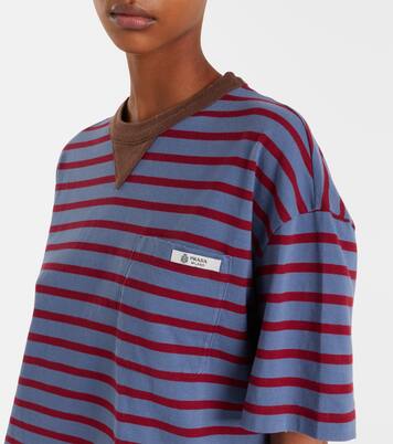 T-Shirt aus Baumwoll-Jersey | Prada
