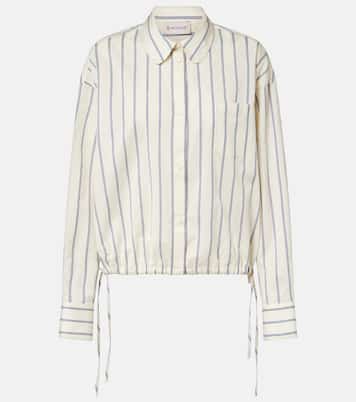 Striped cotton and silk shirt | Moncler
