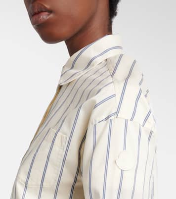 Striped cotton and silk shirt | Moncler
