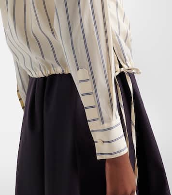 Striped cotton and silk shirt | Moncler