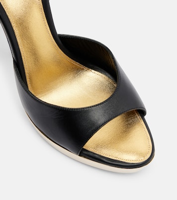 Sandalias Gala de piel con plataforma | Paris Texas