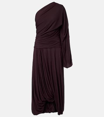 Gabri draped one-shoulder jersey midi dress | Proenza Schouler