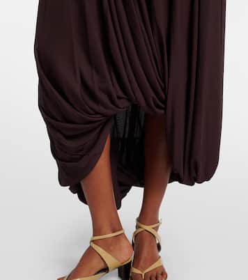 Gabri draped one-shoulder jersey midi dress | Proenza Schouler