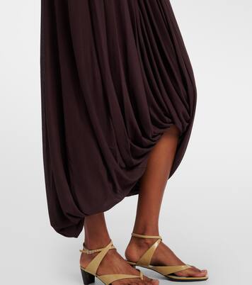 Gabri draped one-shoulder jersey midi dress | Proenza Schouler