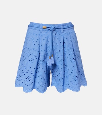 Broderie anglaise cotton shorts | Poupette St Barth