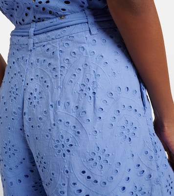 Broderie anglaise cotton shorts | Poupette St Barth