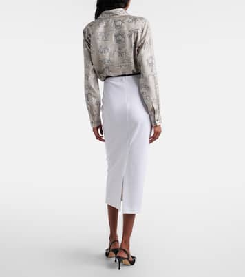 Piuma jersey pencil skirt | Max Mara