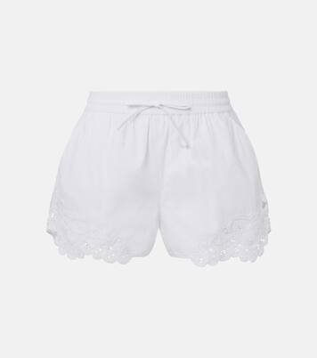 Vivaldi刺绣棉质短裤 | Veronica Beard