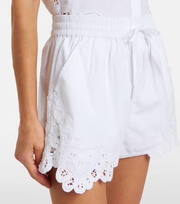 Vivaldi刺绣棉质短裤 | Veronica Beard