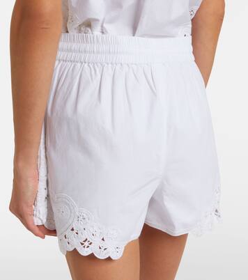 Vivaldi刺绣棉质短裤 | Veronica Beard