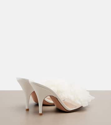 Mules con aplique floral | Gianvito Rossi