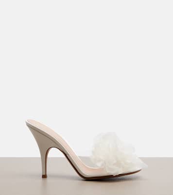 Mules con aplique floral | Gianvito Rossi