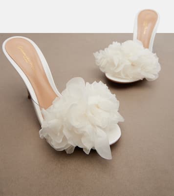 Mules con aplique floral | Gianvito Rossi