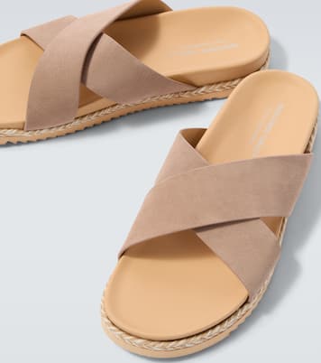 Sandalen Breno aus Veloursleder | Frescobol Carioca