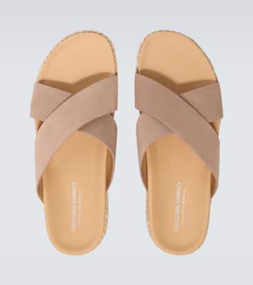 Sandalen Breno aus Veloursleder | Frescobol Carioca