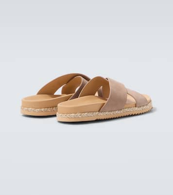 Sandalen Breno aus Veloursleder | Frescobol Carioca