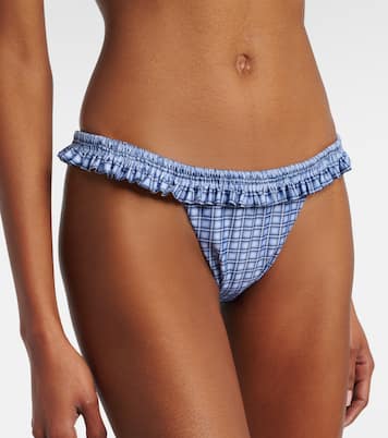 Esterel checked bikini bottoms | Faithfull
