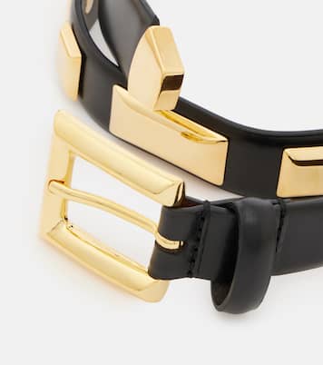 Ceinture Josephine en cuir cloutée | Nour Hammour