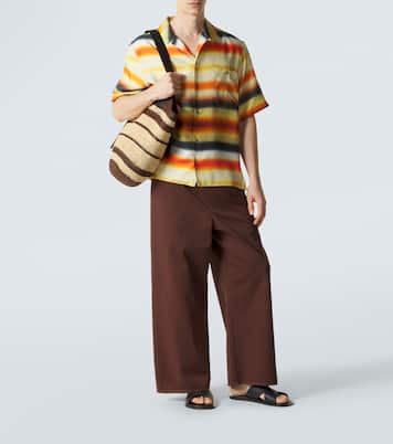 Sac seau Paula's Ibiza Loop en raphia | Loewe