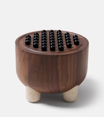 Mocambo Peg walnut solitaire set | Giobagnara