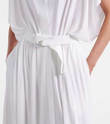Belted oversized midi dress | Norma Kamali