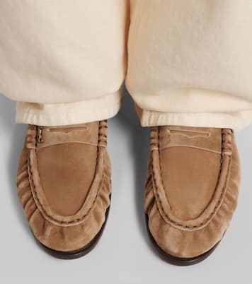 Loafers Le Loafer aus Veloursleder | Saint Laurent